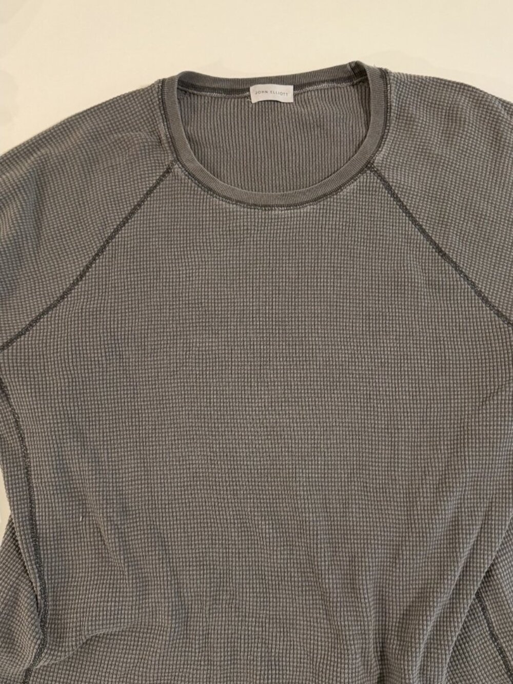 John Elliott Grey Thermal Long Sleeve Size 4